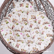 Hanging Rattan Chair Cushion Single Glider Cushion Swing Thickened Plus-Sized Round Cushion 3THU RNV