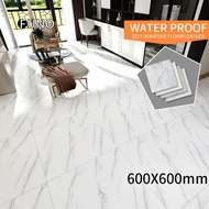 Marble Vinyl tiles Floor Stickers Self Adhesive waterproof PVC tiles for flooring Carpet Mat 60 x 60 cm wall sticker