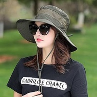 Hat female sun protection hat outdoor UV-proof new face-covering sun-shade hat western style all-matching wide brim hat beach hat