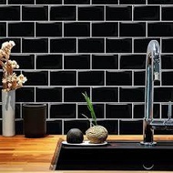 BLACK LIST WHITE BRICK WALL WALLPAPER 7++MX 45M