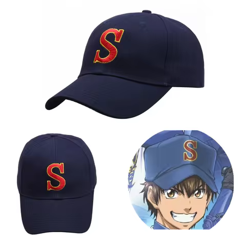 New Cartoon Ace Of Diamond Hat Kominato Haruichi Sawamura Eijun Embroidered Anime Baseball Hat Outdo
