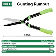 ISKU Gunting Pagar Tanaman 21 Inch 53cm Gunting Rumput Taman Hedge Shear Heavy Duty Super Tajam Baja