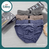 1Box Ricsony SM07 Celana Dalam Pria Brief Man Sempak Laki M L XL Bahan Katun Original
