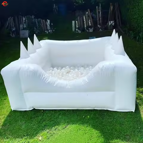 2x2m/3x3m/4x4m White Inflatable Ball Pool for Wedding Bouncer Hover Ball Inflatable Carnival Game To