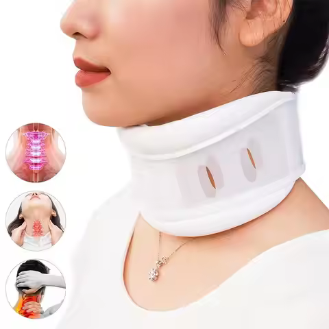 Cervical Neck Brace Collar with Chin Support for Stiff Relief Cervical Collar Correct Neck Support P