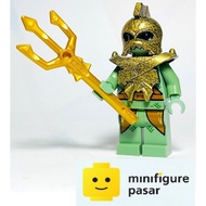 atl013 Lego Atlantis 8078 - Atlantis Portal Emperor Minifigure w Trident - New
