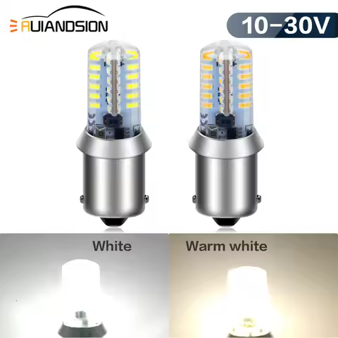 BA15S 1156 LED Bulb P21/5W BAY15D 1157 Signal Light 12V 24V 48SMD 3000K 6000K Car RV Camper Tail Bac