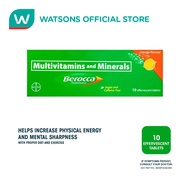 BEROCCA Orange Vitamin B-Complex + Ascorbic Acid + Calcium + Magnesium + Zinc 10 Effervescent Tablet