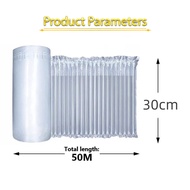 50M /Inflatable Air Bubble Cushion Wrap/Air Bubble Wrap Anti Pecah/ Air Cushion Poly Air bubble wrap