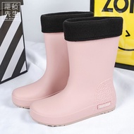 Non-Slip Waterproof Mid-Calf Rain Boots Kitchen Work Water Shoes JOJOS L. PD. Grocery Man Brand Unbr