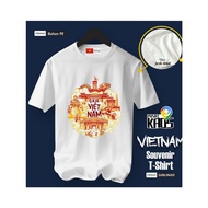 T-SHIRT BY VIETNAM HANOI, WEAR NATIONALTAG, PE MATERIAL, PREMIUM SOUVENIR GIFT