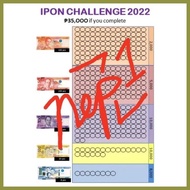 ⊙ ♀ ☩ Ipon challenge sticker chart (3pcs na) + free