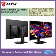 MSI MPG 321URX QD-OLED 31.5" gaming Monitor 240hz/0.03ms/HDMI/DP/TYPE-C (MO 1108)
