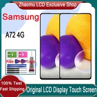 Original AMOLED Samsung Galaxy A72 4G LCD Display Touch Screen With Frame Replacement