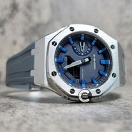 《改裝訂製》G-SHOCK特別限量版 【金屬藍】 男裝女裝手錶鋼錶電子錶 防水潛水錶 農家橡樹 Casioak Casio G Shock Special Limted Edition GA2100 