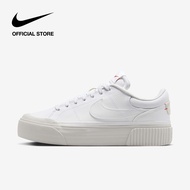 Nike Womens Court Legacy Lift Shoes - White