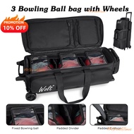 New 3-Ball Bowling Roller | 6 Color Options | Large Capacity | Portable | Pro Tournament Ready | Beg