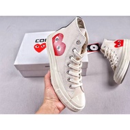 CDG PLAY x Converse Classics Original Authentic Canvas Shoes Shoelace Student Sneaker Rubber Sole Un