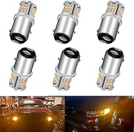 UNXMRFF 1157 LED Bulb Amber Yellow 12Volt Super Bright 2057A 7528 BAY15D 2357 LED Bulb Replacement f