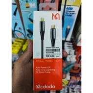 Mcdodo CA-856 PD Type-C to L Auto Power Off PD Data Cable 1.2 Meter