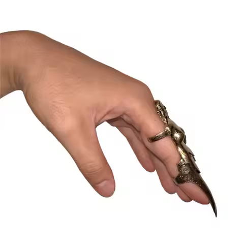 Melanie Martinez-Portals Peripheral Armor Ring Nail Cover Unique Index Finger Ring