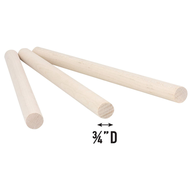 (CEUO) 150Pcs Wooden Dowel Rods Unfinished Wood Dowels Solid Hardwood Sticks for Crafting Macrame DI