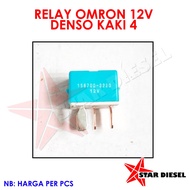 Omron RELAY 12V DENSO LEG 4 RELAY OMRON DENSO 12V K4 BLUE RELAY