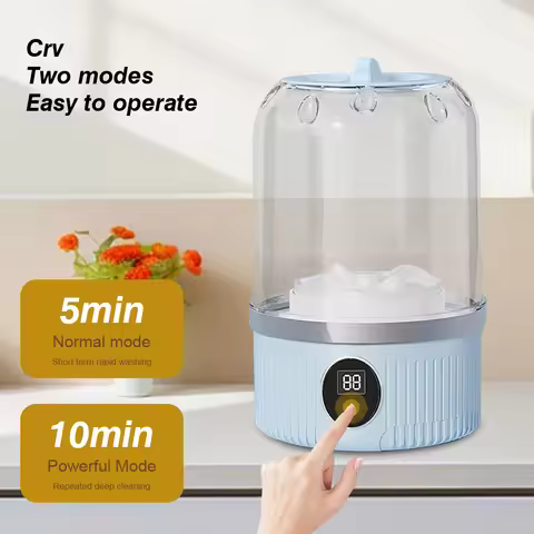 New Automatic Small Washing Cup Underwear Mini Cleaner Washing Machine Rechargeable Wireless Portabl