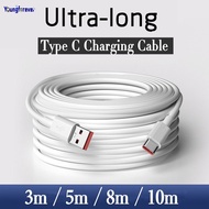 3m/5m/8m/10m High Quality Ultra Long USB Type C Charging Cable Type-c Data Cord For Type-C Interface
