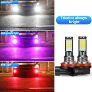 Fog Light H11 H7 LED Bulb Tricolor Fog Lamp H1 H3 9005 HB3 9006 H4 HB4 9006 Fog Lamp 20W LED Car Fog