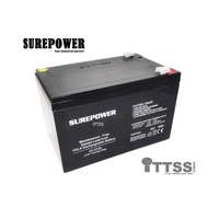 SUREPower with warranty Back Up Battery 12V 12AH 14AH Rechargeable Sealed Lead Acid  VRLA Battery
