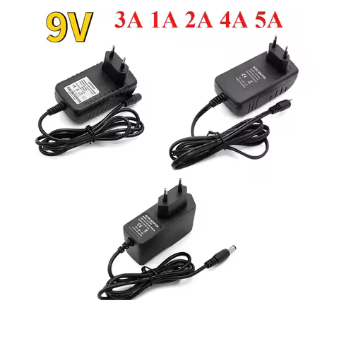 9V Switching Power Adapter AC-DC 220V To 9V 1A 2A 3A 4A 5A Universal Power Supply Source Charger
