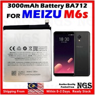 ORl NGS Brand 3000mAh Battery BA712 BA-712 Compatible For Meizu M6s with Phone Opening Tools