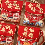 Cloth Red Envelope Lunar New Year Red Packet Sampul Duit 2026紅包封馬年