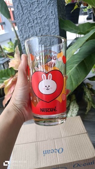 แก้วเนสกาแฟ ลาย LINE friend 570 ml แก้วเย็นน้องชื่นใจ แก้วเนื้อโอเชี่ยน