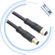 M8Aviation Straight Head2Core3Core4Core5Core6Core8Waterproof Core with Wire IP67Circular Connector A