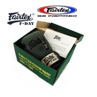 Fairtex Boxing Gloves  F-DAY BGV11 free original box necklace  Limited edition Sparring MMA K1 นวมซ้อมชก แฟร์แท็ค สีเขียวทหาร ฟรีกล่อง สร้อยคอ