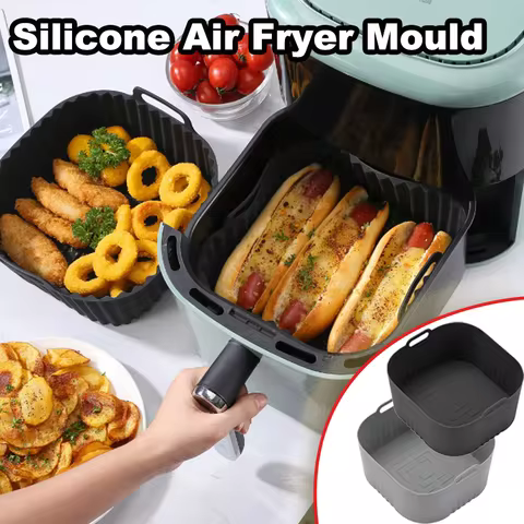 17cm Silicone Air Fryer Mould For Philips HD9200 / HD9252 / HD9255 Non-Stick Bakeware Compatible wit