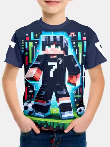 Lego Cr7 Children's Boy's Clothing Kids Clothes Boys Wear Child T-shirt Short Sleeve Tops Top Shirts