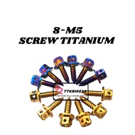 SCREW TITANIUM 8-M5 GOLD TITANIUM BLUE 1-Biji