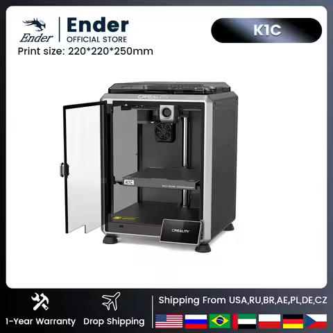 Creality K1C Speedy 3D Printer 600mm/s All-metal Extruder With AI Camera Suit for Carbon Fiber 220x2