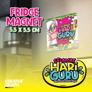 🔥 Fridge Magnet Hari Guru | Size 56X56mm | Siap Design