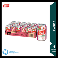 YEO'S Lychee Can (24 x 300ml) x 1 Carton