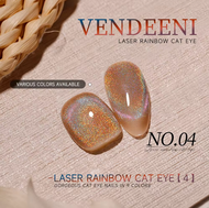 (A65ขวดชมพู) Vendeeni Rainbow Holographic Cat Eye Gel สีเจล ทาเล็บ ลูกแก้ว แม่เหล็ก แคทอาย รุ้ง โฮโล