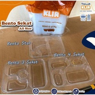 Thinwall Bento 4 compartments / Plastic Bento Lunch Box 4 compartments / Food Container Bento 4 comp