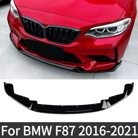 Front Splitter Bumper Lip Spoiler Body Kit Tuning Accessories For BMW F87 M2 CS M2 Competition Coupe