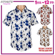 AYDEN'S Kids Shirt / Kemeja budak Floral Design : A1B02FS01