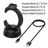 For Huawei Band 11 Pro 10 9 8 Fit 3 2 Honor Watch Choice 2i 2e USB charger DOCK C style stand