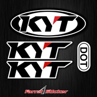 Sticker helm KYT stiker Helmet SET KYT new DOT