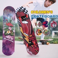 Board Outdoor Beginner Rocker 24Inch Cartoon Skate Skateboard Maple Skateboard Long Skateboard Wood Double Board 【hot】60CM Kids Deck